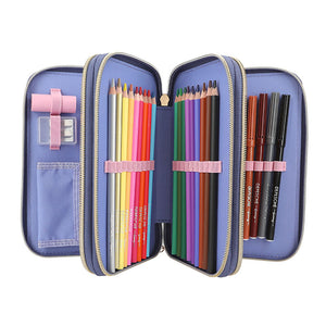 Miss Melody Triple Filled Pencil Case - Bandanna