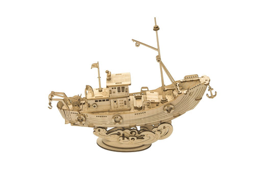 Puzzle 3D Fishing Ship 104pc (Wooden)