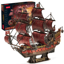 Load image into Gallery viewer, Puzzle 3D Queen Anne&#39;s Revenge 391pc (Blackbeard&#39;s Ship)