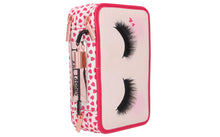 Load image into Gallery viewer, Top Model Triple Pencil Case Beauty(closed eyes w eyelashes)