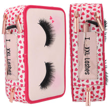 Load image into Gallery viewer, Top Model Triple Pencil Case Beauty(closed eyes w eyelashes)