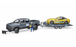 Bruder RAM 2500 Power Wagon with Roadster and Figurine