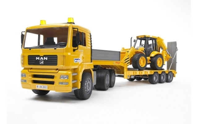 MAN TGA Low Loader Truck with JCB Bruder