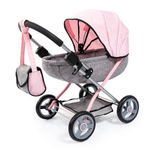 Load image into Gallery viewer, Cosy Doll&#39;s Pram with Bag &amp; Accessories (Pink)