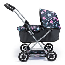 Load image into Gallery viewer, Cosatto Doll&#39;s Pram (Dark Blue) Stars