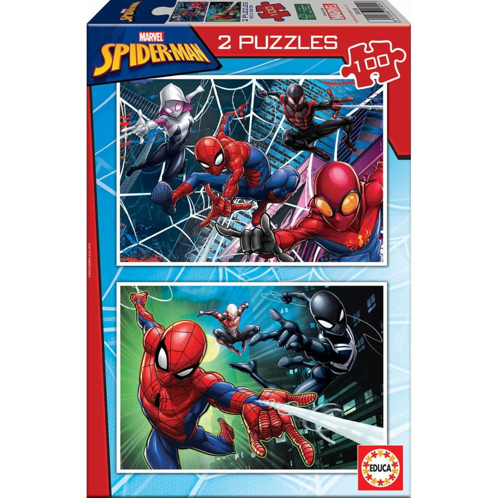 Puzzle (2 x 100pc) Spiderman