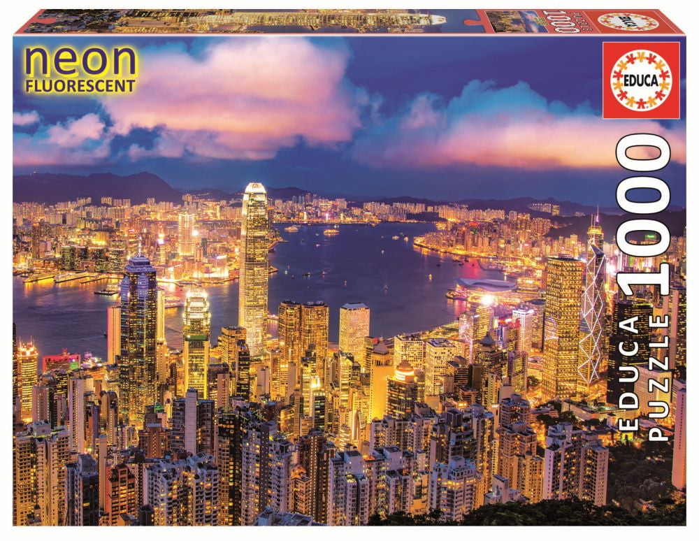 Puzzle 1000pc Hong Kong Skyline 