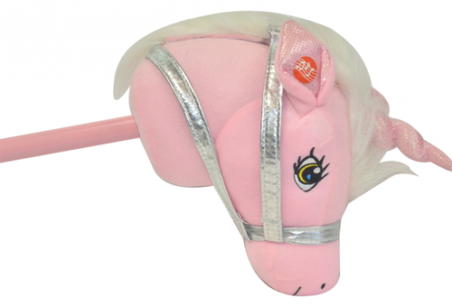 Pink/White Unicorn Hobby Horse