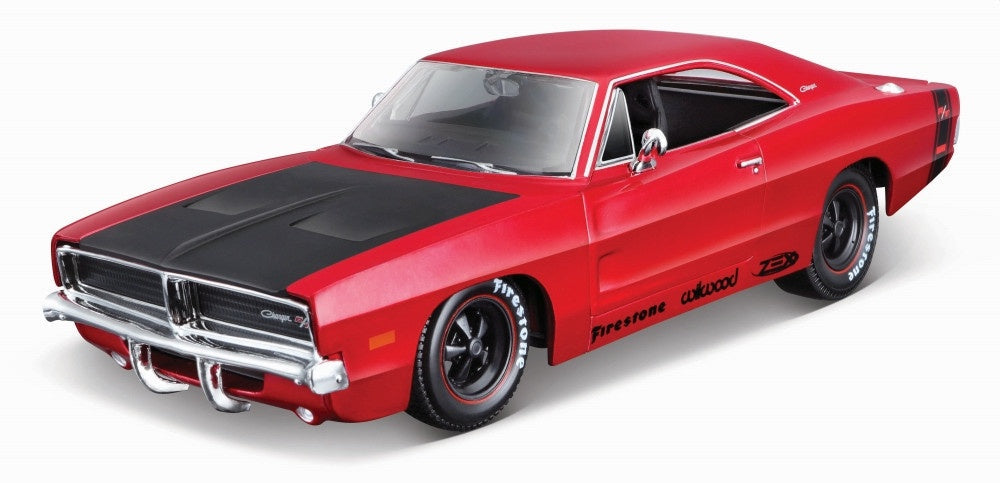 Dodge Charger R/T 1969 DESIGN (Red) (scale 1 : 25)