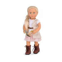 Load image into Gallery viewer, OG Deluxe Doll with Book Naya 18 Inch Blonde