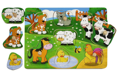 Farm Animals Peg Puzzle