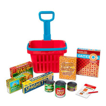 Load image into Gallery viewer, Fill &amp; Roll Grocery Basket Play Set (Rolling)