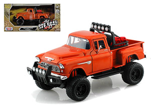 Chevy 5100 Stepside Off Road Orange 1955 (scale 1 : 24)