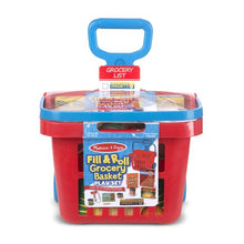 Load image into Gallery viewer, Fill &amp; Roll Grocery Basket Play Set (Rolling)