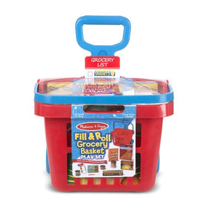 Fill & Roll Grocery Basket Play Set (Rolling)