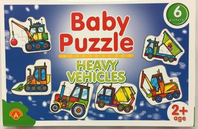 Baby Puzzle Heavy Vehicles 6 Pictures