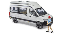 Load image into Gallery viewer, Mercedes Benz Sprinter Camper with Figure Bruder