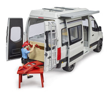 Load image into Gallery viewer, Mercedes Benz Sprinter Camper with Figure Bruder