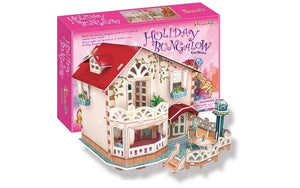 Puzzle 3D 114pc Holiday Bungalow Dollhouse