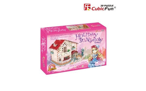 Puzzle 3D 114pc Holiday Bungalow Dollhouse