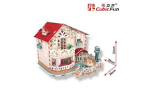 Load image into Gallery viewer, Puzzle 3D 114pc Holiday Bungalow Dollhouse