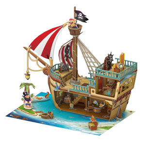 Pirate Treasure Ship 157pc (Cubic Fun Kids)